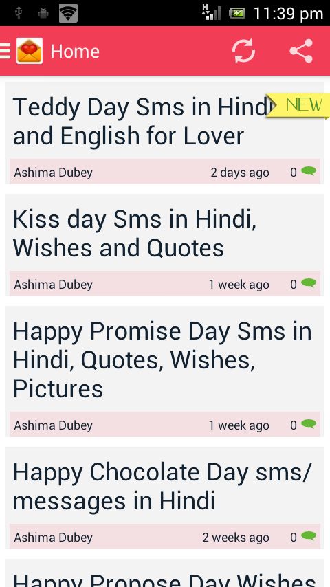 Daily Hindi Sms App for Android Free Download